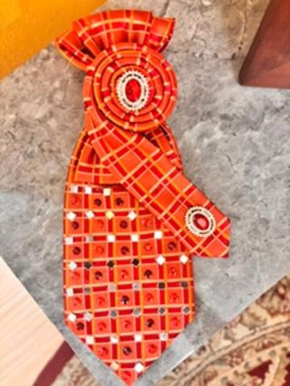 Custom Handcrafted Women's Tie Necklace.
